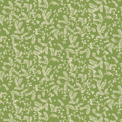 Printed Cotton RAZEO Asparagus / Ecru